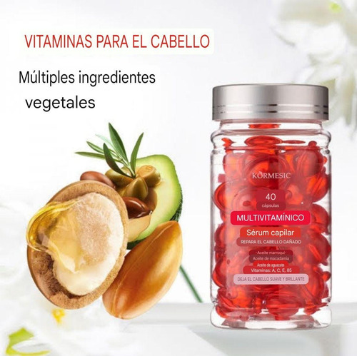 Capsulas Reparación Capilar Cabello Nutre Pelo Brillo 2 Pzs