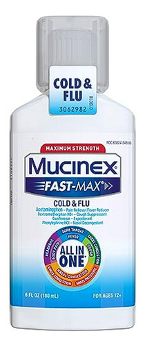 Mucinex Fast-max Gripo Y Resfriado Líquido Máxima Potencia