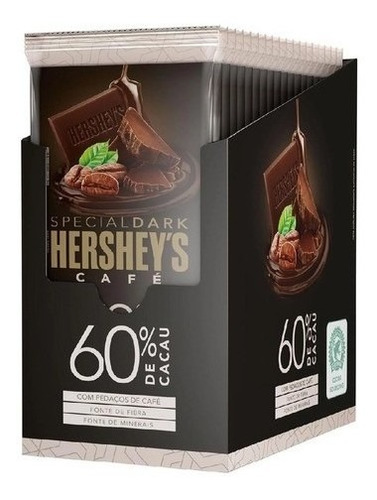 Chocolate Hersheys Special Dark 60% 85g Caixa C/12 - Café