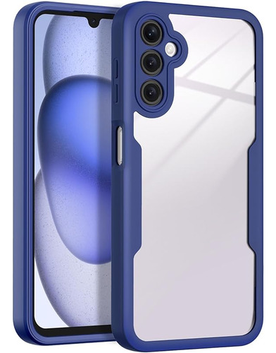 Funda Para Samsung Galaxy A14 Vidrio Protector Azul