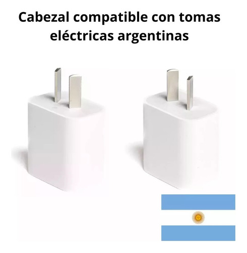Cabezal Carga Rápida 25w Usb C Compatible iPhone 11 12 13 14