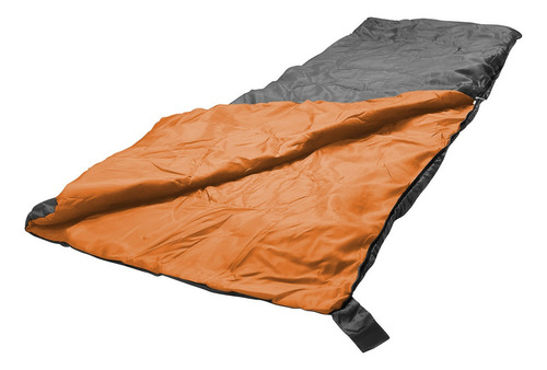 Saco de dormir Bugy Envelope para acampar, color Nautika, negro y naranja