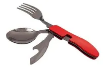 Comprar Kit Cubiertos Camping Tipo Navaja Cuchara Tenedor Cuchillo
