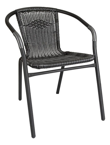 Silla Rattan Gris #pe