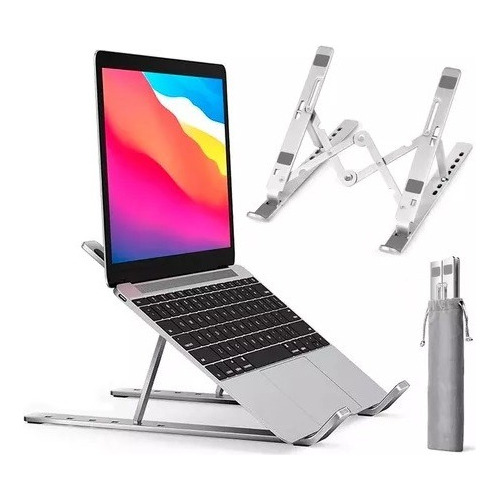 Soporte Plegable De Aluminio Para Laptop Antideslizante 