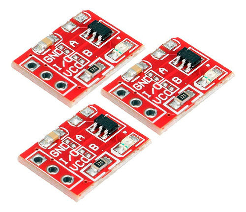 Mgsystem 3 Sensores Ttp223 Touch Tactil Capacitivo Arduino