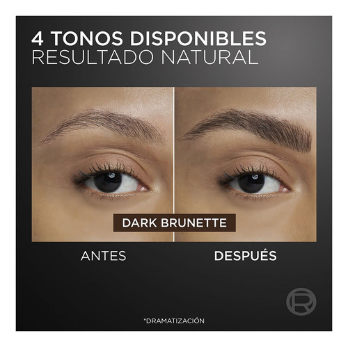 Lapiz De Cejas Efecto 3d Infallible Faux Brow L'oréal Paris Dark Brunette
