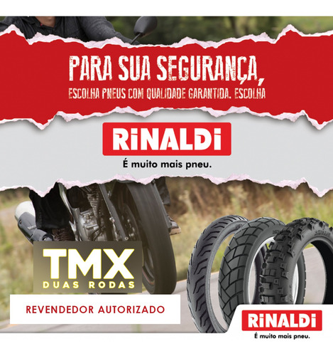 Pneu Original Street Hb37 100/90-14 S/c Tras Rinaldi Scooter