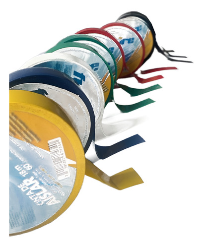 Pack 10 Cintas/huinchas Aislar 0,18mm X 19mmx 18mt Toolcraft