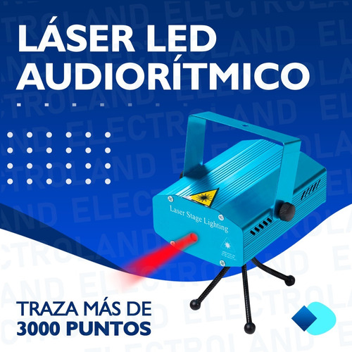 Imagen 2 de 10 de Laser Lluvia Multipunto Led Rojo Verde Audioritmico Dj
