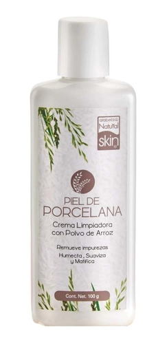 Crema Limpiadora Con Polvo De Arroz Natural Skyn Arabela