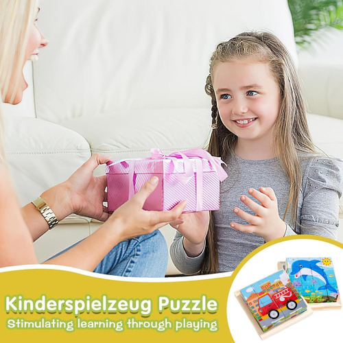 Juguetes Rompecabezas Cubos, Puzzle 3d De 6 En 1 Montessori