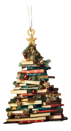 6 Adorno Colgante Navideño Genérico Para Espejo Libro