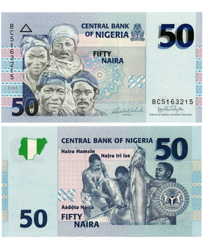Imagen 1 de 1 de Nigeria 50 Naira Año 2006 Unc Numismatic Collection