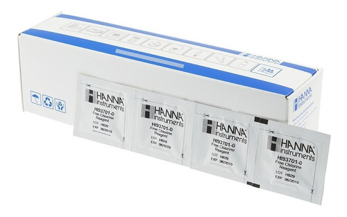 Reactivos De Cloro Libre Hanna 93701-01 100 Pruebas
