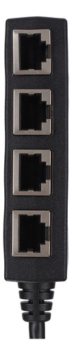 Adaptador Splitter Rj45 Transmissão Suave De 1 A 4 Portas .