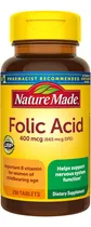 Comprar Ácido Fólico Nature Made 400 Mcg Acido Folico Importado