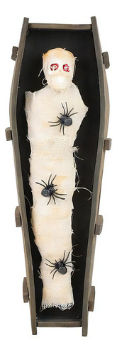 Múmia Caixão - 45 X 14,5 X 9 Cm - Halloween - 1 Unidade