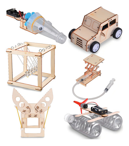 Brinquedo De Montar Educativo Diy Cientifico Polibrinq Maker Quantidade De Peças 6 Versão Do Personagem Barco