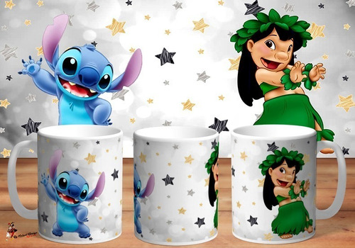Taza - Tazón De Ceramica Lilo Y Stitch Disney Stars Art