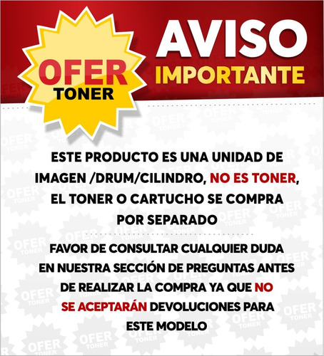 5 Pza Drum Nuevo B022 Compatible Con B7535dw