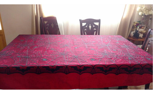 Mantel En L Para Decoración De Encaje Para Halloween, Camino