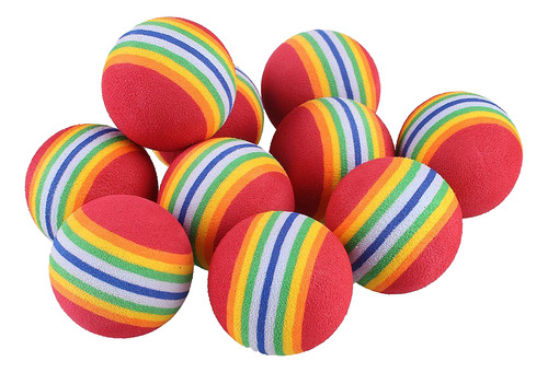 Juguete Acuático Flotante Rainbow Ball Eva, 10 Unidades, Col