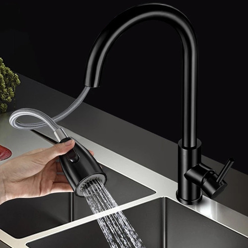 Grifo De Cocina Llave Lavaplatos Monomando Extensible