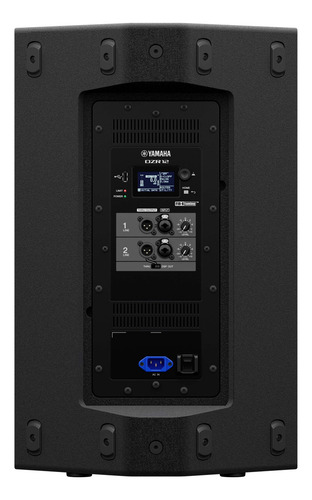Bafle amplificado Yamaha modelo Dzr12 color negro 2000W