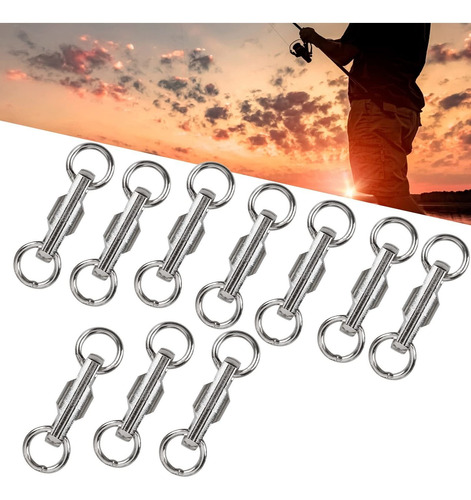 Shanrya Fishing Swivels Snap Connector Convenient To Use
