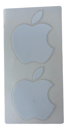 2 Calcomanias Con El Logotipo Blanco De Apple iPhone