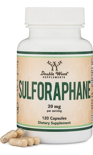 Double Wood Supplements Sulforafano 20mg 120cap Antioxidante