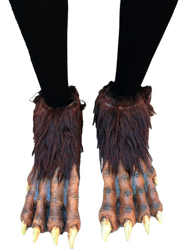 Pies De Hombre Lobo Disfraz Garras Accesorio Latex Halloween Café