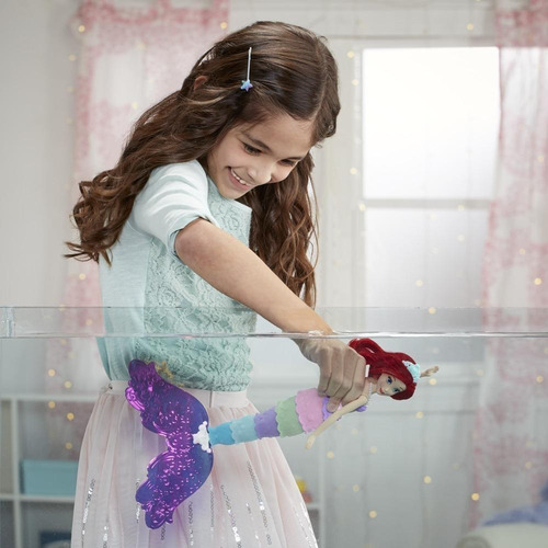 Imagen 6 de 8 de Muñeca Princesa Ariel Sirena Disney Magia Multicolor F0399
