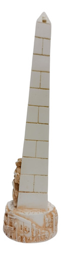 Monumento Decorativo Obelisco De Buenos Aires Blanco.