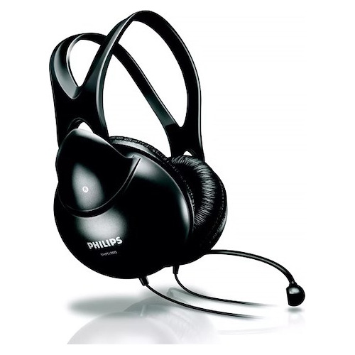 Auriculares Philips Para Pc Con Micrófono Shm-1900 Negro