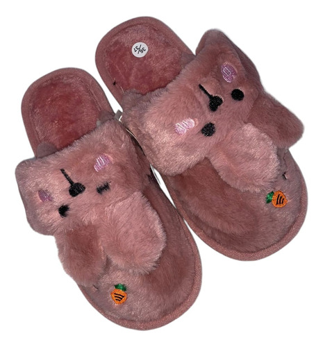 Pantuflas Peluche Mantiene Suaves Y Cómodo Tus Pies, Conejo