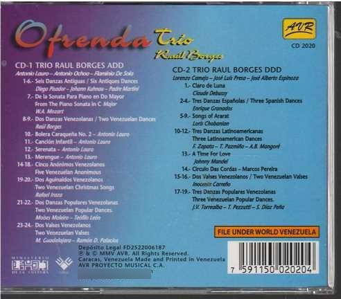 Cd - Trio Raul Borges / Ofrenda (2cd) - Original Y Sellado