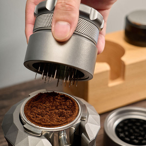 Agitador De Espresso De Acero Inoxidable Máquina 53 Mm Gris