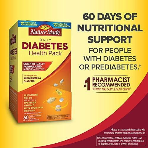 Nature Made Diabetes Health Pack Suplemento Diettico (60 U