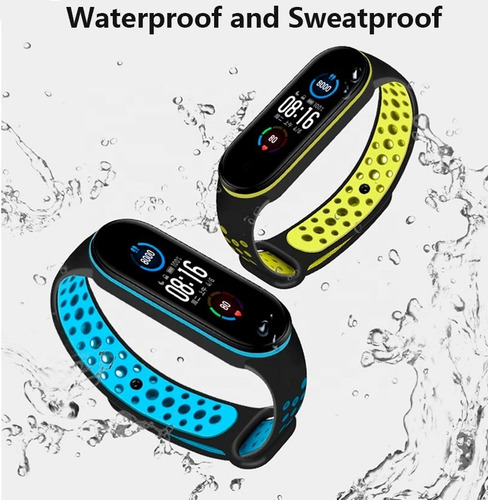 Imagen 2 de 4 de Malla Pulsera De Silicona Para Mi Band 5 Y 6