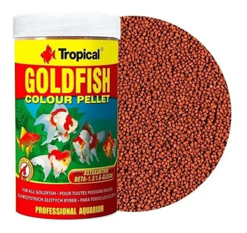 Alimento Granulado Pez Goldfish Colour Pellet 36g Tropical