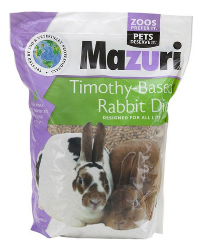 Alimento Completo Mazuri Conejo 2.5 Kg Base Timothy