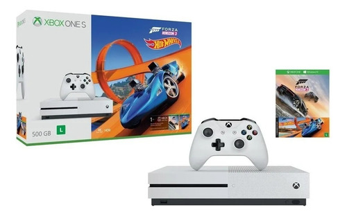 Microsoft Xbox One S 500GB Forza Horizon 3 Bundle cor branco