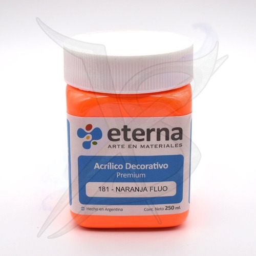 Acrilico - Eterna 250 Cc Naranja Fluo - Xion Store