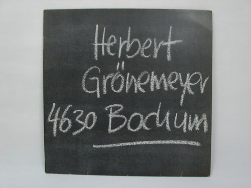 Vinilo Herbert Grönemeyer 4630 Bochum 1984 Alemania +sobre