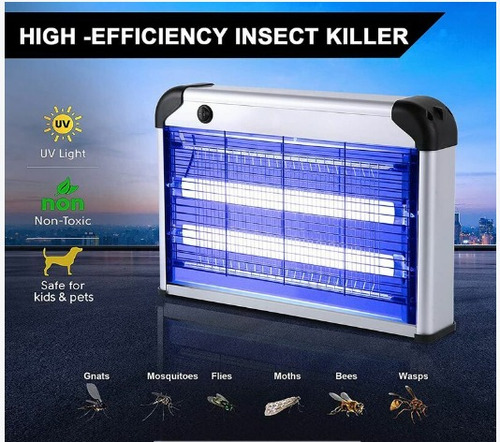 Imagen 6 de 7 de Electrocuta Atrapa Elimina Mata Mosca Mosquito Electrico