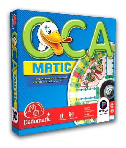 Juego De Mesa Oca Matic Plastigal Original Lelab 302