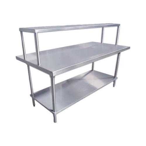 Mesa Con Repisa 100% Acero Inoxidable Marca Ferrinox