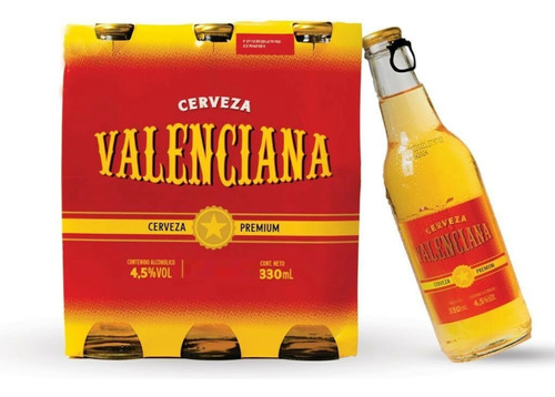 Pack X 6 Botellas Cerveza Valenciana 330 Cc